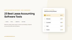 Best lease accounting software 2026 guide by Black Owl Systems, comparing tools for ASC 842, IFRS 16, GASB and ASPE 3065 compliance.